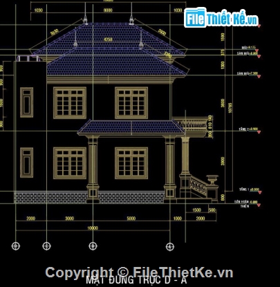 biệt thự 2 tầng,cad biệt thự 2 tầng,biệt thự 2 tầng file cad,biệt thự 2 tầng cad
