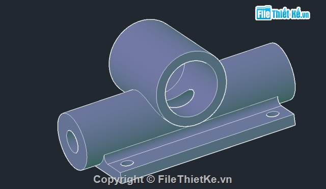 đồ án máy,Cad đồ án,đồ án chế tạo máy thân đỡ