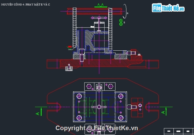 chế tạo,công nghệ,Cad đồ án,đồ án chế tạo máy thân thủy lực,thân thuỷ lực