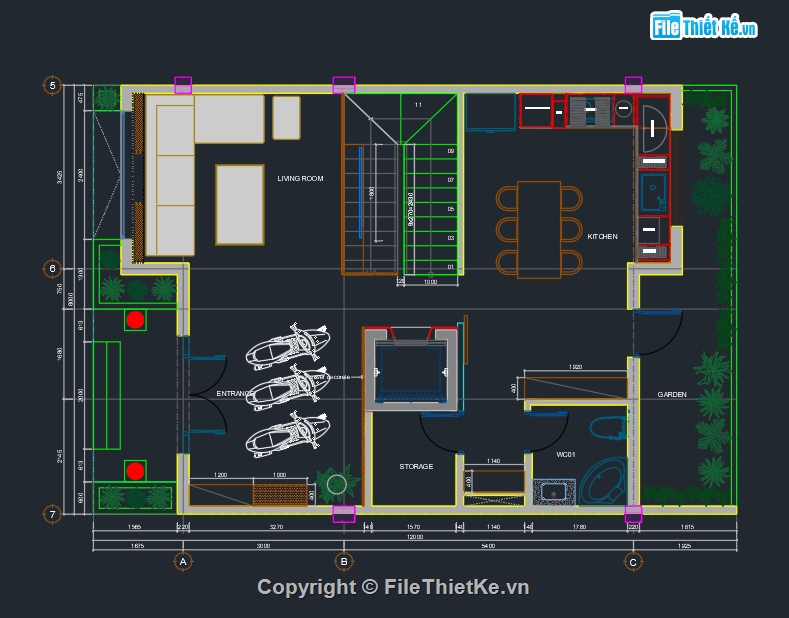 phòng khách,phòng bếp,cải tạo nội thất,File skp nội thất phòng bếp,File skp nội thất phòng khách,file cad và skp nội thất