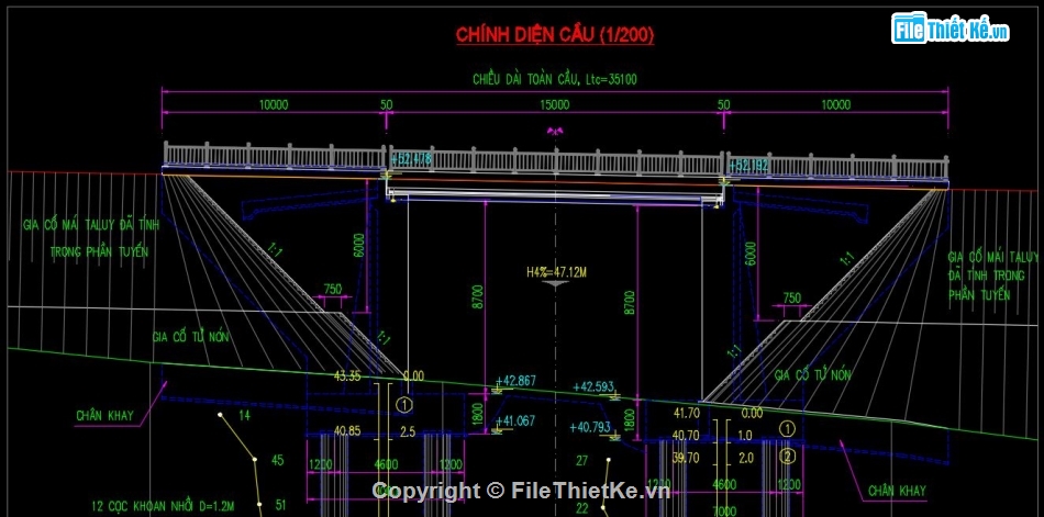 khoan nhồi cọc,cọc nhồi,bản dầm,dầm bản rỗng,cọc dầm,cầu đường