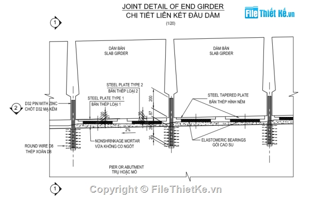 bản vẽ dầm bản,Cầu xiên góc,dầm bản rỗng,mố chữ u,l=24m,dầm bản dự ứng lực