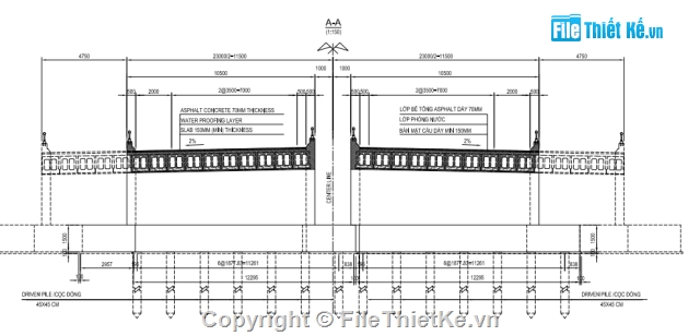 bản vẽ dầm bản,Cầu xiên góc,dầm bản rỗng,mố chữ u,l=24m,dầm bản dự ứng lực