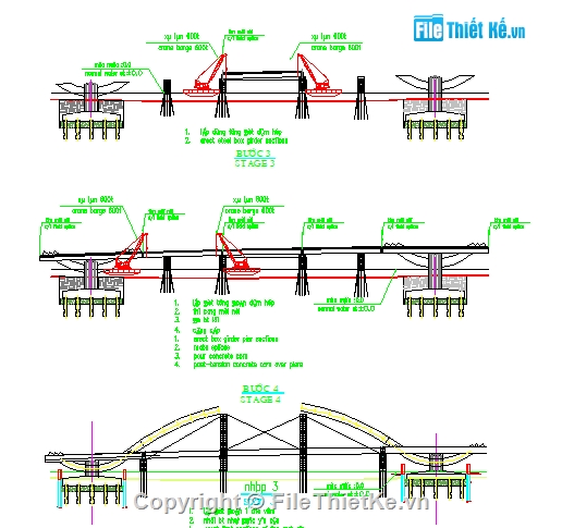 thiết kế bản vẽ,bản thiết kế,thiết kế thi công,Bản vẽ thi công,Cầu Vòm ống thép nhồi bê tông,cầu vòm