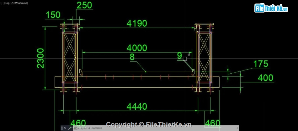 Cầu tạm,file cad cầu tạm,bản vẽ cầu tạm