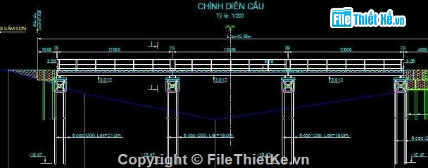 cầu tạm bằng thép,file cầu tạm bằng thép,file cad cầu tạm bằng thép