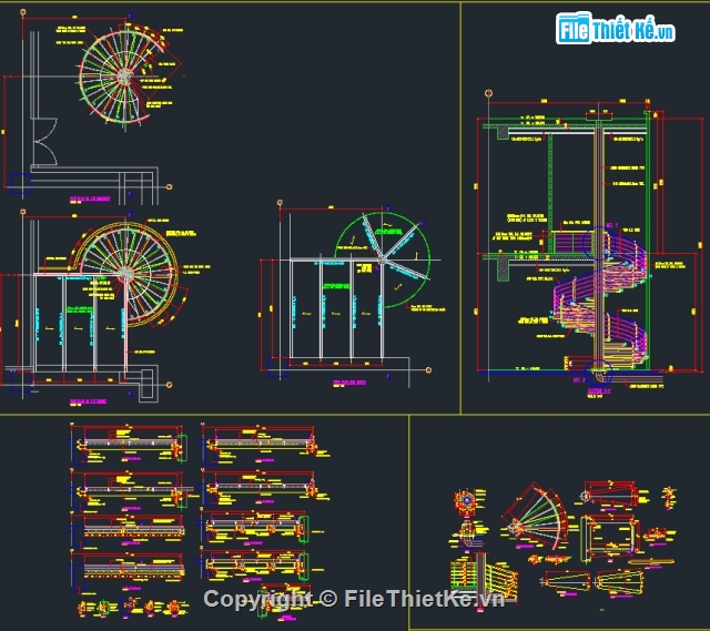 cầu thang xoắn,chi tiết  cầu thang,Chi tiết cầu thang