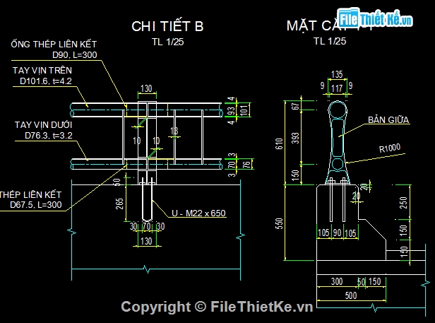 Cầu,lan can,cấu tạo,bố trí lan can,bố trí,lan can tay vịn