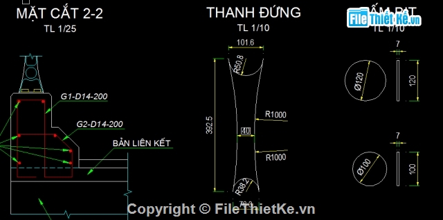 Cầu,lan can,cấu tạo,bố trí lan can,bố trí,lan can tay vịn