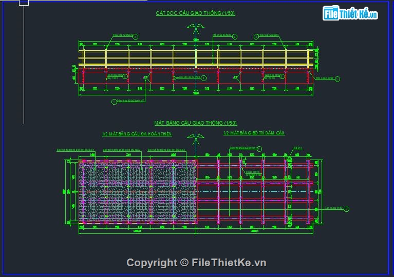 Cầu thép nhịp 12m,Cầu dầm thép,Cầu thép B=3m