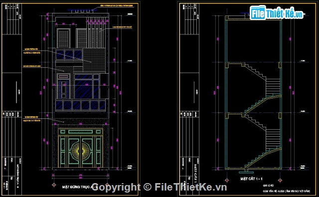 nhà phố 4 x 20m,Kiến trúc nhà phố,nhà phố 4x20,nhà kích thước 4 x 20m