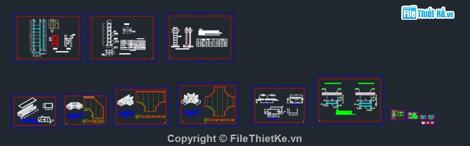 thiết kế thang chi tiết,thiết kế thang,thang máng cáp