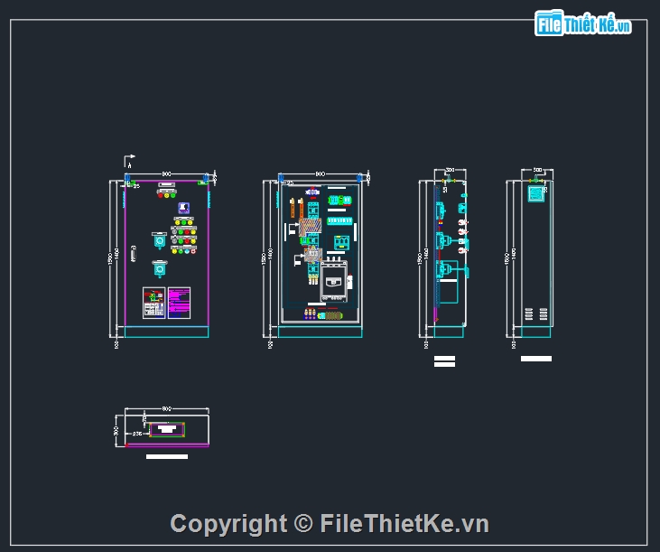 Chi tiết tủ,tủ điện,tủ điện EMC
