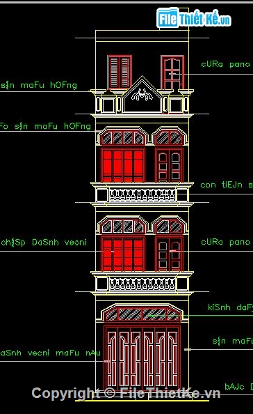 mẫu nhà phố,thiết kế nhà phố,nhà phố 4 tầng,nhà kích thước 4.6 x 7m