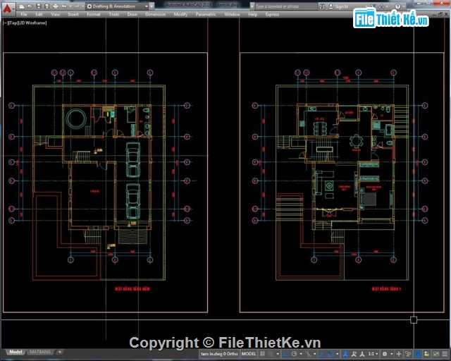 biệt thự hiện đại,full autocad,Kiến trúc,Thiết kế đồ họa