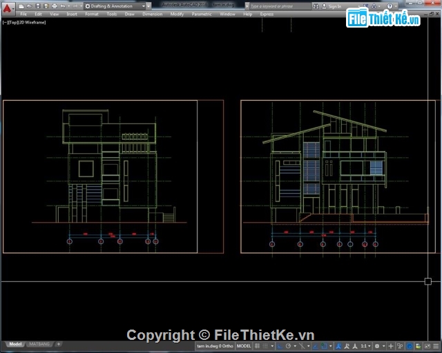 biệt thự hiện đại,full autocad,Kiến trúc,Thiết kế đồ họa