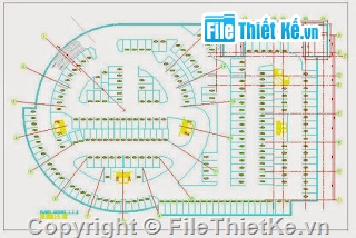 khách sạn,Mặt cắt khách sạn 5 sao,mặt đứng khách sạn 5 sao