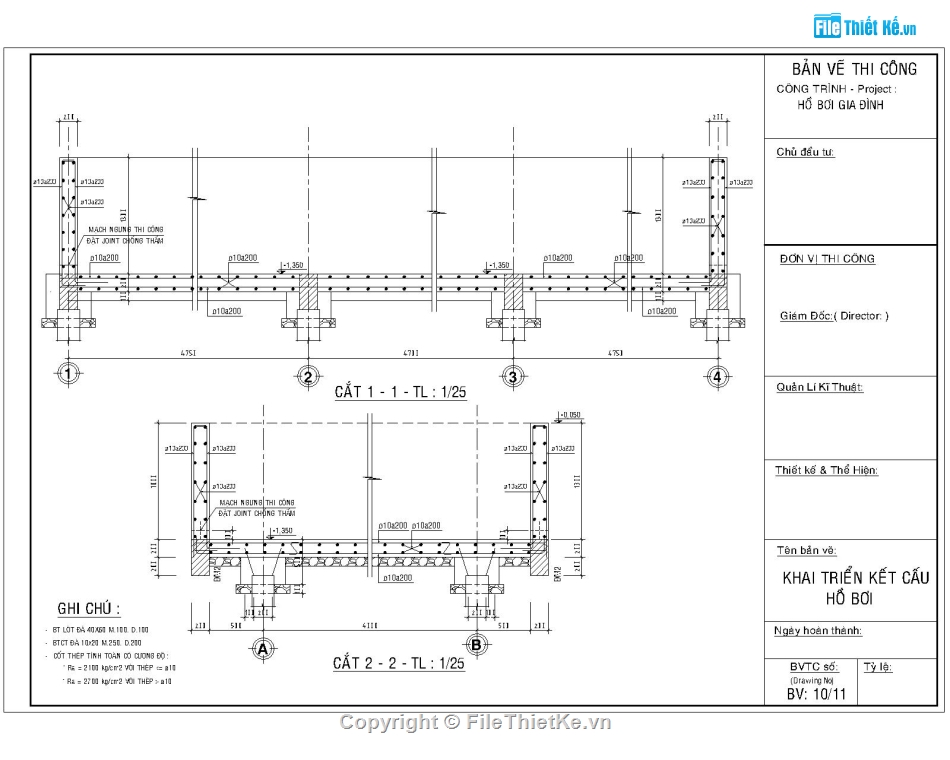 Bản vẽ autocad hồ bơi,xay dung ho boi,thi cong ho boi,thiết kế hồ bơi