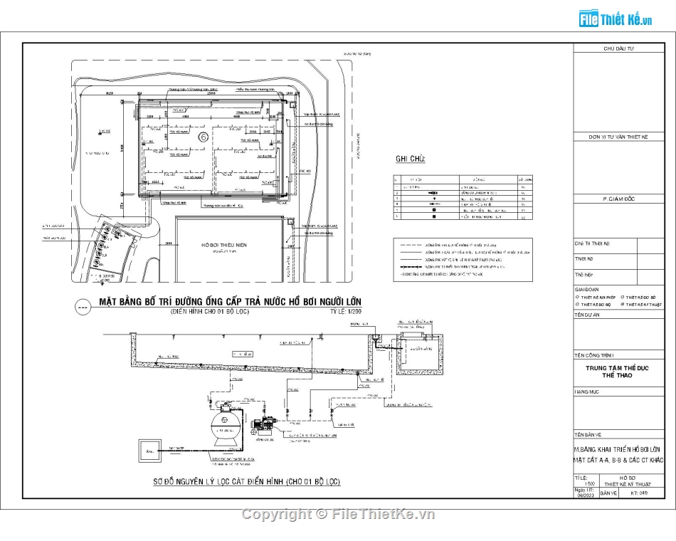 kết cấu bể bơi,kiến trúc bể bơi,file autocad bể bơi,mẫu bể bơi