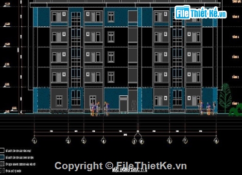 chung cư 5 tầng,file cad chung cư 5 tầng,chung cư 5 tầng cad,autocad chung cư 5 tầng