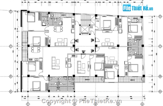 Chung cư mini,file cad chung cư,chung cư file cad,cad chung cư