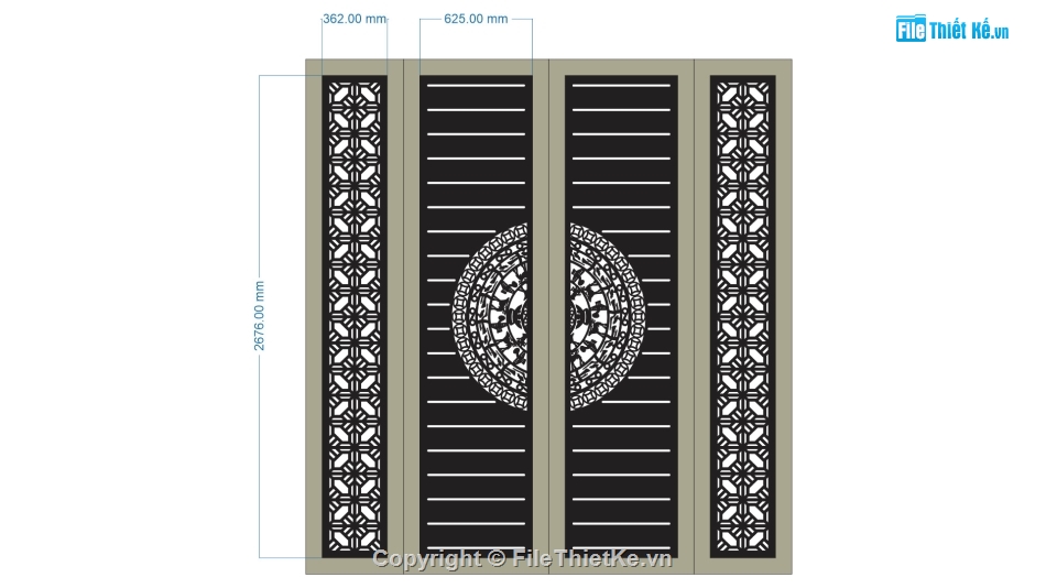 cổng 4 cánh cnc,file cnc cổng 4 cánh,mẫu cnc cổng 4 cánh