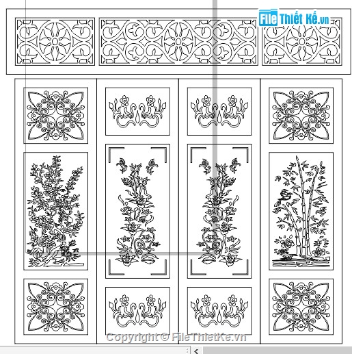 CNC tứ quý,cổng tứ quý,CNC cổng tứ quý