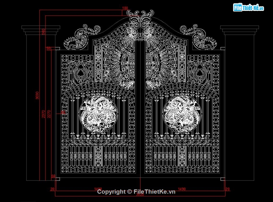 file cnc cổng 2 cánh,cổng 2 cánh file dxf,dxf cổng cnc đẹp,cổng 2 cánh file cad,file autocad cổng 2 cánh