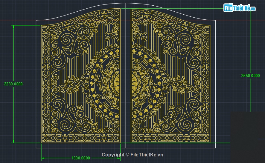 Cổng 2 cánh CNC,File autocad cổng cnc,Autocad cổng 2 cánh,Cổng 2 cánh file dxf,File dxf cổng cnc 2 cánh