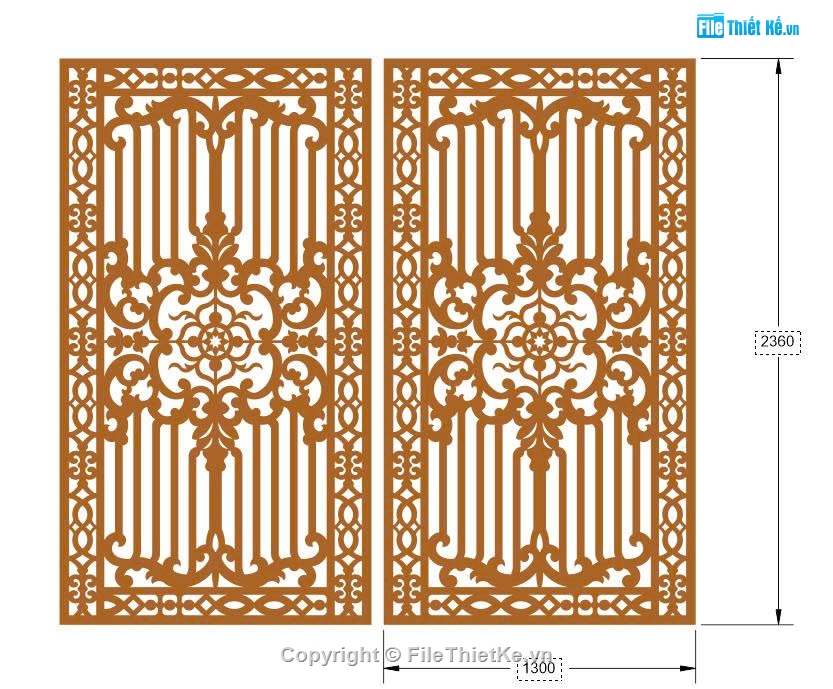 Cổng cnc file dxf,Cổng 2 cánh,mẫu cổng sắt