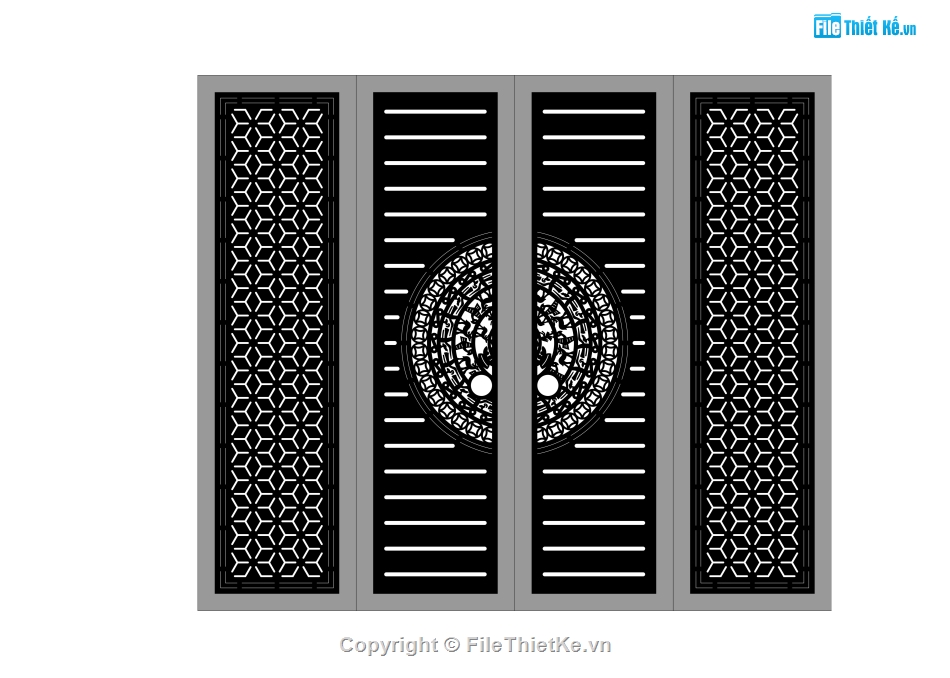 cổng đẹp 4 cánh,cổng đẹp cnc,cổng cnc đẹp