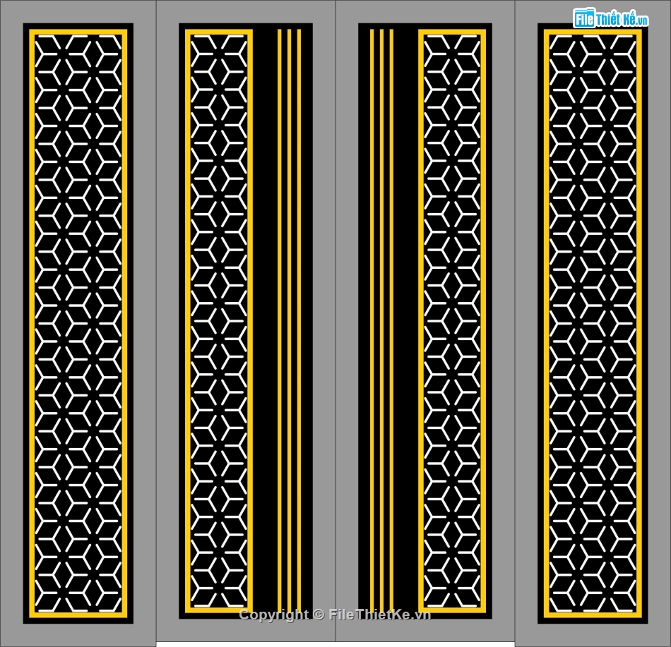 Cổng 4 cánh,cổng 4 cánh file dxf,file dxf cổng 4 cánh