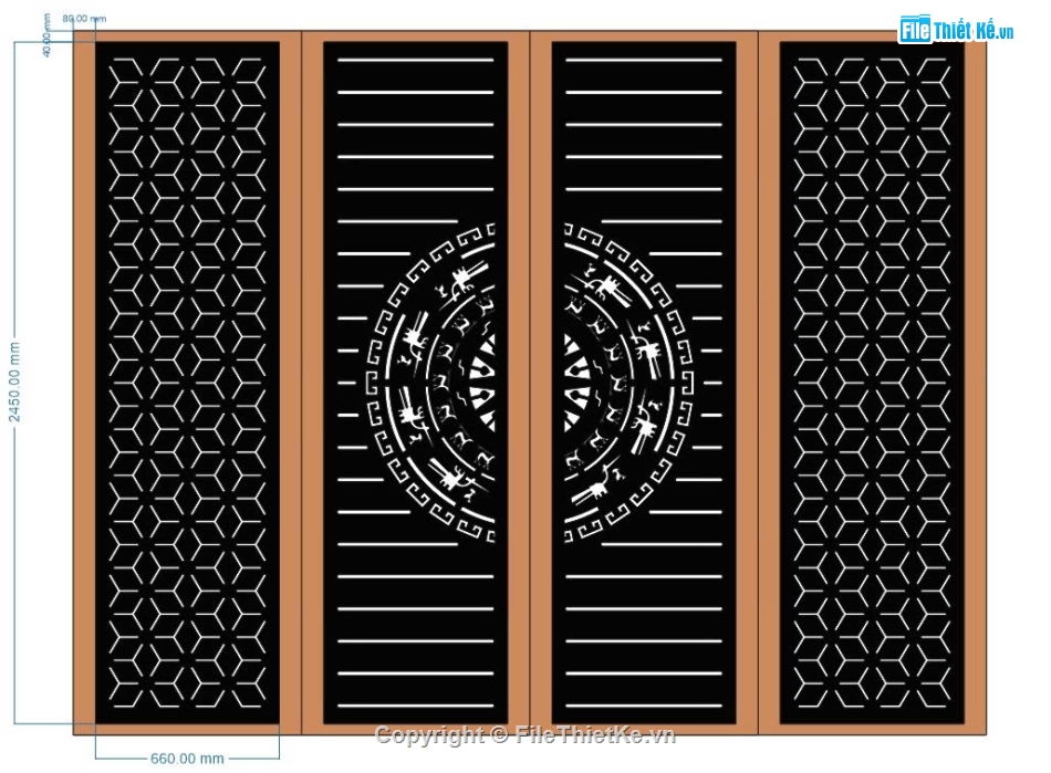 Cổng 4 cánh,Cổng cnc đẹp mắt,Cổng cnc 4 cánh đẹp