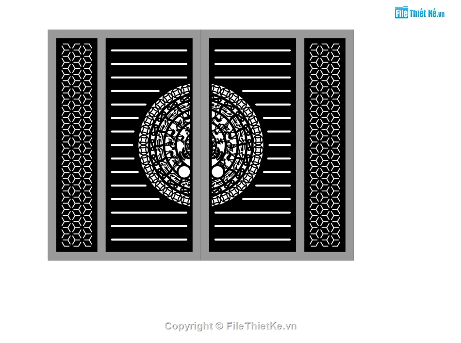 cổng 4 cánh cnc,cổng trống đồng cnc,cổng trống đồng