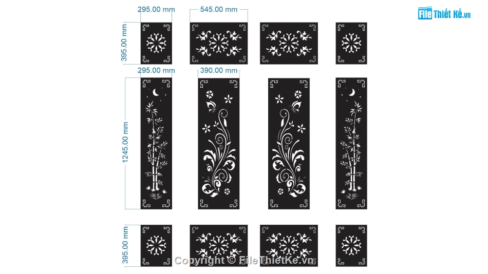 Cổng hoa văn cnc,cổng cnc hoa văn trúc,file cnc hoa văn trúc