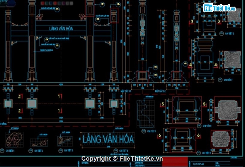 cổng làng đẹp,cad cổng làng văn hóa,cổng làng văn hóa đẹp