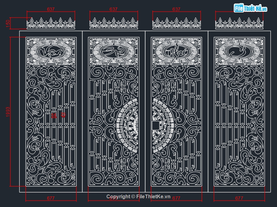 file cổng cnc,file cnc cổng,file cổng 4 cánh cnc,file cnc cổng 4 cánh,cổng vạn sự như ý