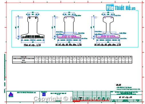dầm,dầm định hình,bản vẽ dầm
