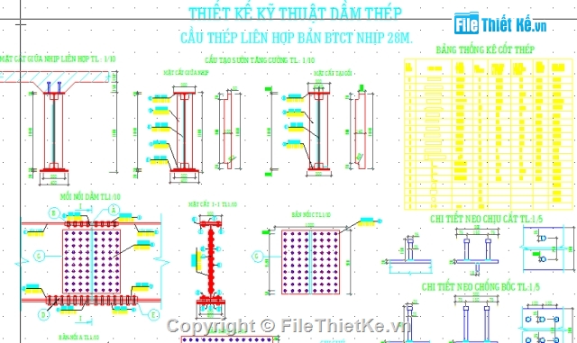 dầm thép liên hợp,Đồ án tốt nghiệp,luận văn,cầu dầm thép,cầu vượt sông,thiết kế cầu