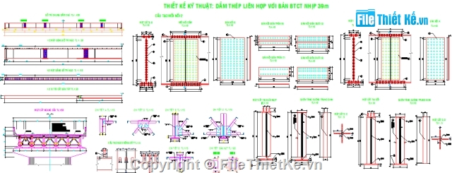 Đồ án tốt nghiệp,đồ án cầu,cầu dầm thép,dầm thép liên hợp,tổ chức thi công cầu,cầu vượt sông