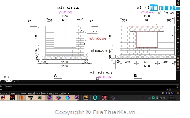 Điển hình mương nước 0.6x0.6m,Điển hình mương nước tưới tiêu,bản vẽ mương nước,mương nước,Điển hình mương