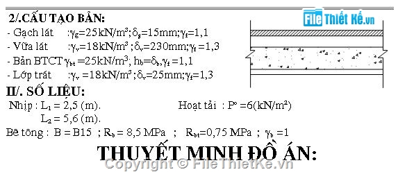 đồ án bê tông cốt thép,đồ án btct,đồ án bê tông,đồ án xây dựng