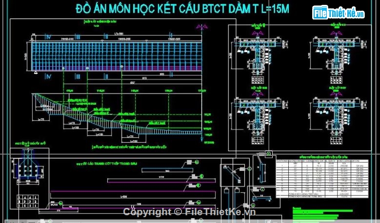 Đồ án BTCT,đồ án BTCT 1,Đồ án
