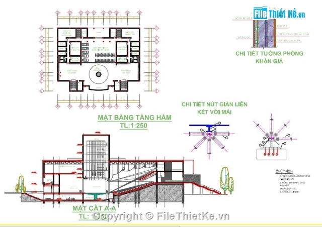 Đồ án nhà hát,bản vẽ đồ á nhà hát,Đồ án thiết kế nhà hát,Nhà hát