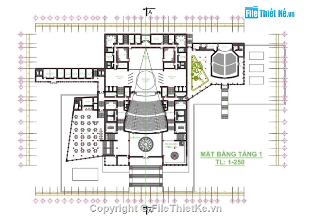 Đồ án nhà hát,bản vẽ đồ á nhà hát,Đồ án thiết kế nhà hát,Nhà hát