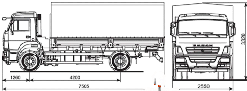 truyền thống,truyền lực xe tải kamaz-43253,hệ thống truyền lực xe tải kamaz-43253