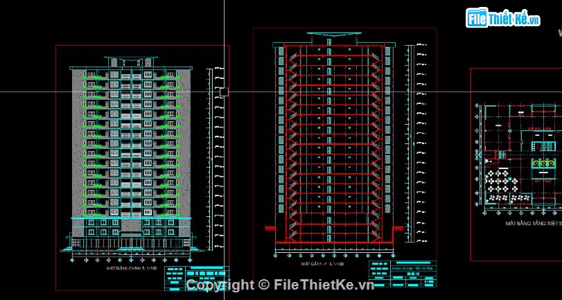 Đồ án chung cư 20 tầng,chung cư 20 tầng,file cad chung cư