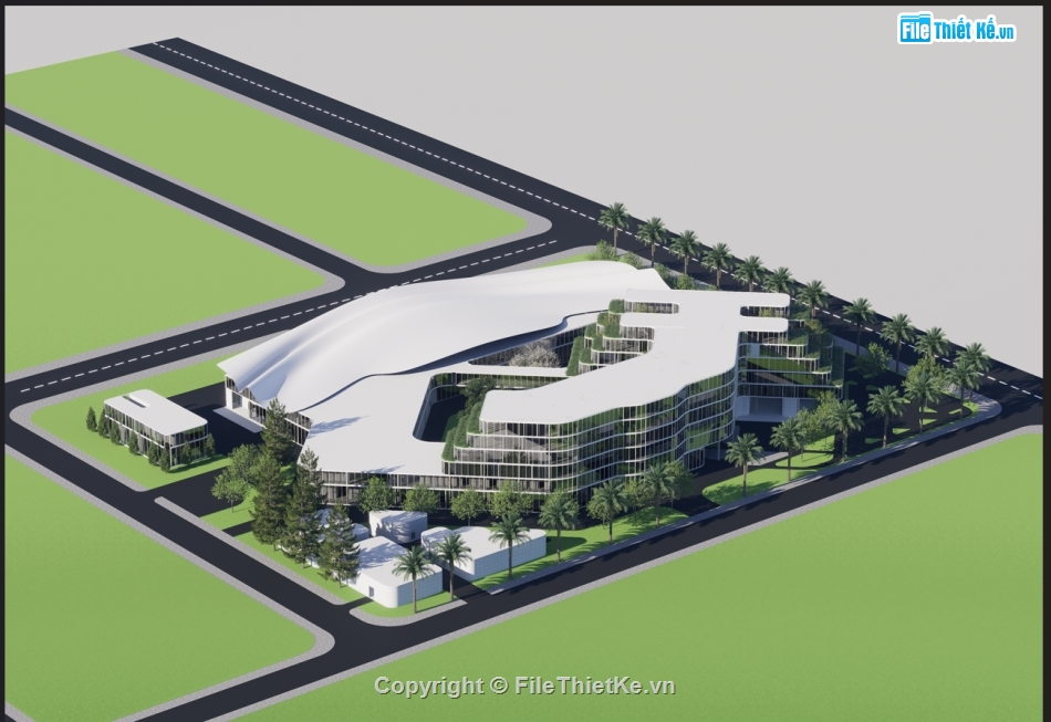 đồ án bệnh viện,mô hình revit,phối cảnh d5 render,bệnh viện đa khoa
