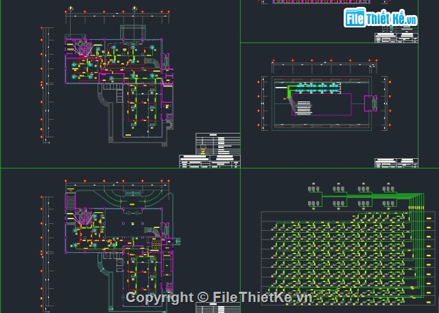 Cad điều hòa,đồ án điều hòa,Đồ án điện lạnh,Cad đồ án