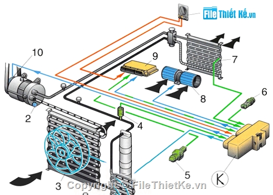 hệ thống điều hòa,điều hòa,Đồ án